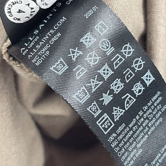 All Saints Tonic Crewneck T-Shirt Shirt Cotton Men’s Large Basic Short Sleeve - Picture 7 of 7